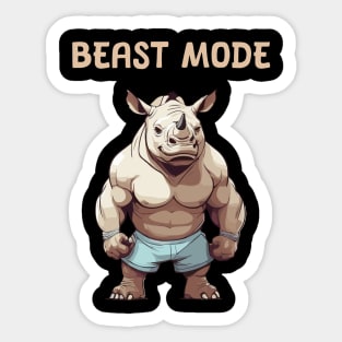 Beast Mode for gym Sticker